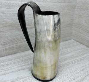 Jarra de cuerno para beber con diseño intrincado de Tayyab Handicraft India, artículos de bar de alta calidad para el hogar, jarra de cuerno para beber de la India. - Product Image 3