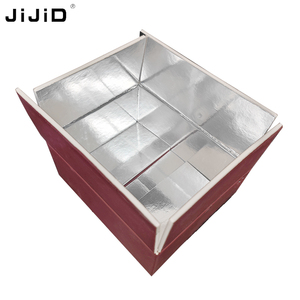 JIJID 250*200*114mm Boîte d'expédition thermique en feuille d'aluminium refermable Boîte isotherme d'expédition <span class=keywords><strong>alimentaire</strong></span> <span class=keywords><strong>Carton</strong></span> d'isolation en feuille d'aluminium - Product Image 3