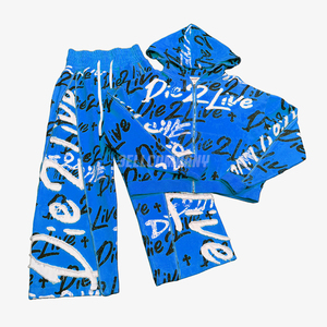 Men 2 Piece Tracksuit Set – Zip Hoodie & Jogger <b>Pants</b> Streetwear Outfit Sweatsuit - Product Image 5