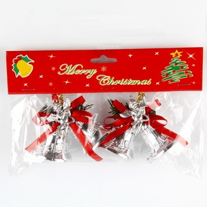 Campanas Navideñas Decorativas al por Mayor, Adornos Colgantes con Lazos para Árbol de Navidad, Fiestas, Decoración del Hogar - Product Image 6