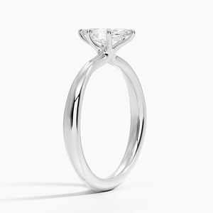 Bague BOJ 081 en argent 925, coupe marquise, inspirée des motifs floraux, solitaire en diamant, 2 carats, couleur D, VVS1, moissanite certifiée GRA, prix bas - Product Image 2
