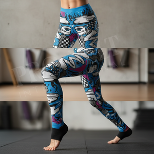 Trendy Stylish Custom Made Printed Skinny <b>Leggings</b> High Quality Fitness Gym Graffiti Compression Workout Running <b>Tights</b> Pants - Product Image 3