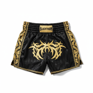 Conjunto Deportivo de 4 Piezas para Hombre, Jersey y Pantalones Cortos Resistentes para Artes Marciales Mixtas, Gimnasio y Entrenamiento, 100% Poliéster, Muay Thai - Product Image 1