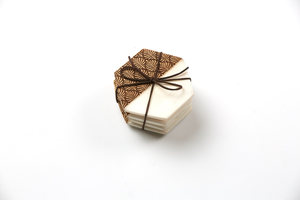 <b>Marble</b> Wooden Coaster <b>Set</b> Handmade Modern Drink Holder for Kitchen Dining <b>Coffee</b> <b>Table</b> Elegant Decorative Accent - Product Image 6