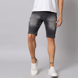 2026 Latest Style Knitted Solid Casual 100% Cotton <b>Jeans</b> Shorts Custom Color OEM Service Pakistan Manufactured for <b>Men</b> - Product Image 5