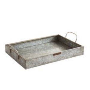 Bandeja Rectangular de Acero Galvanizado de Estilo Moderno al por Mayor con Asas Laterales, Plato de Servir de Metal Premium al Mejor Precio - Product Image 3