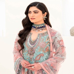 Trajes paquistaníes para mujeres por diseñadores paquistaníes Salwar kameez por Ramsha Vol. Vestidos paquistaníes de la India Kurta conjuntos para mujeres - Product Image 2