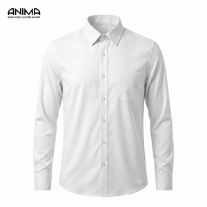 Camisa de Vestir para Hombre de Bambú y Microfibra, Cuello Clásico, Estilo Casual Elegante, Anti-Pilling, Transpirable, de Secado Rápido, Manga Larga - Product Image 4