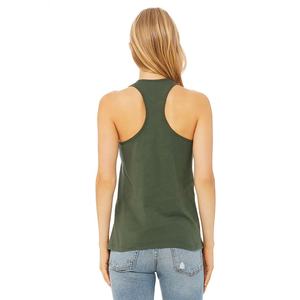 Bella toile personnalisée 2023 Style 6008 femmes JERSEY RACERBACK débardeur idéal blanc couleur verte débardeur respirant - Product Image 2