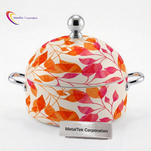 Ramadan Gift Latest Modern Style Stainless Steel Double Wall <b>Set</b> of 3 Hot Pot Casserole <b>Serving</b> <b>Dish</b> Unique Design Hot <b>Dishes</b> - Product Image 2