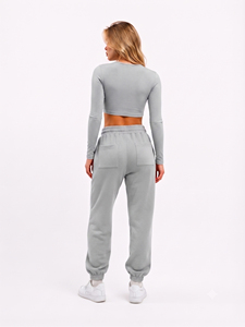 Wholesale Sports Wear Jogging <b>Pant</b> Women Drawstring Waist Yoga Wear Sweat <b>Pant</b> Sportswear <b>Trainer</b> Trouser With Side Pockets - Product Image 4