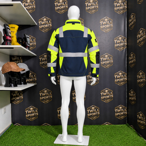 TwillSports <b>Hi</b> <b>Vis</b> Reflective Workwear <b>Jacket</b> Men's <b>Waterproof</b> Windproof Safety <b>Jacket</b> for Construction Warehouse Road Work - Product Image 5