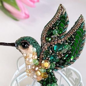 Unique Handmade Embroidery Beaded Brooch Inspired by Botanical Floral Art Design Luxury Embroidery Beaded Brooch Handcrafted Dec - Product Image 1