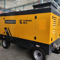 Compresseur d'air diesel Liutech CSH860A-21 21 bars à vendre, compresseur à vis portable pour le forage