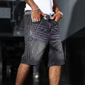 Custom <b>Men's</b> Straight Denim Shorts Streetwear Style Comfortable <b>Jeans</b> Short for <b>Men</b> - Product Image 2