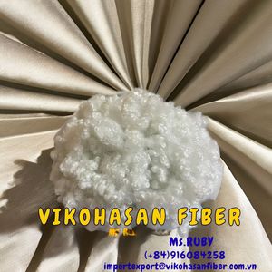 High Quality 15D HCS Regenerated Polyester Staple Fiber Vikohasan Manufacturer Synthetic Fiber Siliconized Recyclable Pillow - Product Image 4