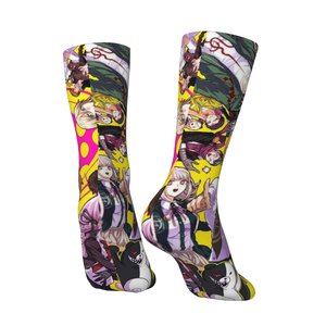 Chaussettes de sport unies imprimées par transfert thermique, respirantes, séchage rapide, en polyester/nylon, décontractées, pour adulte, taille unique, épaisseur standard - Product Image 3