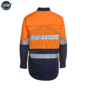 Vêtements de travail pour hommes, chemises de travail, salopettes, chemises de sécurité industrielle, chemises de travail réfléchissantes avec bande élastique, en vente. - Product Image 6