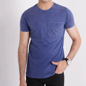 Camiseta Acid Wash 2026, Camiseta de Moda Personalizada de Calidad Profesional para Hombre, 100% Algodón Transpirable, Fabricada en Fábrica, Venta al Por Mayor - Product Image 2