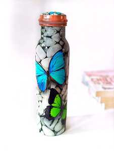 Street Modern Copper Water Bottle Super Quality Copper Bottle Offers Secure Grip From Breakage <b>drinkware</b> water bottle - Product Image 2