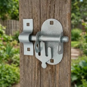 Loquet de porte en acier galvanisé de qualité supérieure avec finition anticorrosion pour portail, abri, garage, grange et entrepôt - En vente - Product Image 4