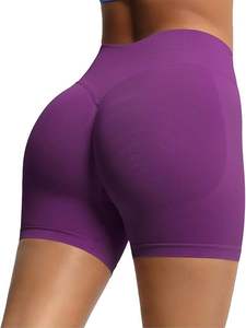 Shorts Deportivos para Mujer con Logotipo Personalizado, Shorts de Yoga y Running de Cintura Alta, Transpirables, para Fitness - Product Image 6