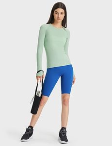 Camiseta Deportiva de Manga Larga para Mujer, Personalizada, Ecológica, de Secado Rápido, Spandex/Nylon, Fabricante de Ropa Deportiva, Fitness, Gimnasio - Product Image 5