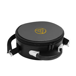 Estuche para Gorra de Masonería, Diseño de Corona Bordada con Hilos Metálicos, Imitación Cuero Negro, para Transporte y Almacenamiento - Product Image 1