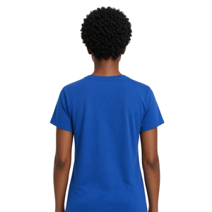 Zeta Phi Beta T-Shirt <b>Women</b> Royal Blue Greek Letter Twill Applique ZOB Crew Neck Short Sleeve Cotton Tee Sorority <b>Top</b> - Product Image 4
