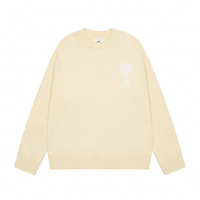 Pull-over tricoté unisexe pour homme en 100 % coton à rayures avec fermeture à quart de zip, vente en gros directe usine