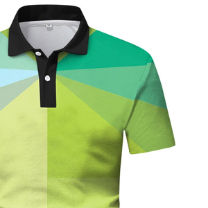 Nouvelle chemise de golf pour homme, style sport, impression numérique, loisirs, séchage rapide, haute qualité, décontractée, tissu tricoté 100% coton - Product Image 3