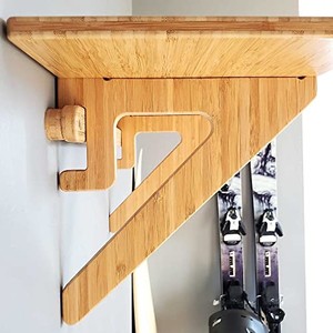 Estantes de Pared de Bambú para Sala de Estar - Estantes de Almacenamiento de Diseño Contemporáneo |   Venta al por Mayor Personalizada OEM por Aqudus Saleem India - Product Image 1