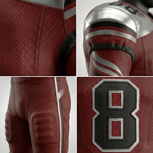 Ensemble d'uniformes de football américain personnalisés de qualité supérieure pour hommes, avec maillot en mesh respirant haute performance et pantalon rembourré - Product Image 6