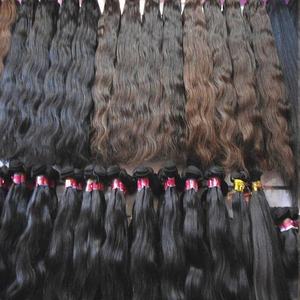 Extensions de cheveux naturels indiens Remy vierges de qualité supérieure 15A, 100% cheveux humains, lisses, grade 8A, longueur étirée 20-30 pouces, couleur naturelle - Product Image 1