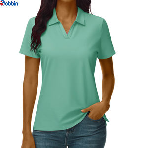 Chemises polo pour femmes, vente chaude, style décontracté d'été, chemises à manches courtes de couleur unie pour femmes, logo personnalisé, respirantes, meilleur jersey tricoté - Product Image 5