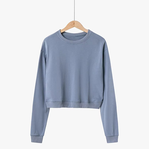 Sweat-shirt court personnalisé confortable pour femme, sweat-shirt court à manches longues mignon pour femme, sweat-shirt pour tous les jours, saison hivernale - Product Image 5