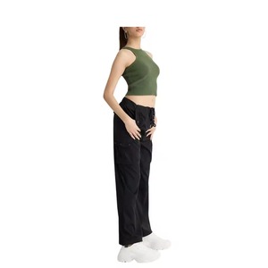 Top Corto de Punto Casual para Mujer, Tallas Grandes, Personalizado al por Mayor, Sin Mangas, Ligero, Transpirable, Ecológico, para Gimnasio, Yoga y Entrenamiento - Product Image 4