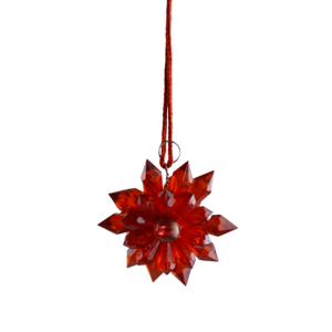 <b>Christmas</b> <b>Tree</b> Decor Hanging Crystal Flower Ornament Colored Crystal Design Indoor and Festive Design Hanging - Product Image 2