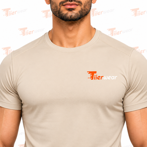 Men Compression T-Shirt Polyester Spandex Stretch Slim Fit Front Logo Gym Workout Athletic Training Quick Dry Breathable Wear - Product Image 6