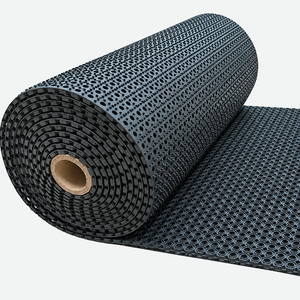 Tiny Octagon Rubber <b>Mat</b> Roll Anti-Slip Drainage Flooring with Cutting Service Black for Entrances Walkways & Outdoor Wet Areas - Product Image 4