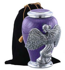 Wholesale Customized Meena Finished Aluminium Cremation Urn Adults Metal Cremation <b>Keepsake</b> for Human <b>Ashes</b> Funeral Supplies - Product Image 1
