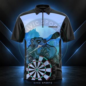 Camisetas de Dardos Personalizadas con Nombre para Hombre, Manga Corta, Impresión Digital, Secado Rápido, 100% Poliéster, Diseño Deportivo - Product Image 2