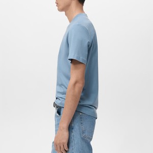 เสื้อยืดคอกลมลำลองทันสมัย ผ้าฝ้าย 100% พรีเมียม เนื้อนุ่ม แขนสั้น เสื้อยืดเปล่าลำลอง รับผลิตแบบ OEM ODM ขายส่ง - Product Image 5