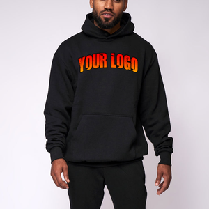 Sudadera con capucha de algodón extragrande para hombre con logo personalizado, estilo streetwear con cremallera, rosa con estampado de pedrería y hombros caídos - Product Image 1