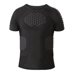 T-shirt de haute qualité pour hommes avec protection de poitrine rembourrée pour le football, le paintball, uniforme de protection, sécurité sportive - Product Image 5