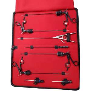 Instrumento de laparoscopia reutilizable, juego de 8 piezas de pinzas quirúrgicas para laparoscopia, juego de herramientas laparoscópicas para cirugía abdominal de Dentavex - Product Image 3