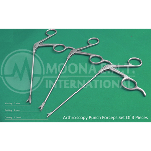 ชุดคีมเจาะข้อต่อสำหรับการผ่าตัดผ่านกล้อง 3 ชิ้น ปลายตรง ขนาด 3 มม. 2 มม. 1.2 มม. ผลิตจากเหล็กกล้าไร้สนิมเยอรมัน ได้รับการรับรองมาตรฐาน CE - Product Image 3