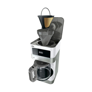 Cup Coffee Maker with Glass Carafe and Braaun BrewSense 12 Programmable <b>Clock</b> for Daily Brewing Convenience - Product Image 4