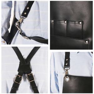 Fábrica OEM ODM Impermeable Durable Barra DE TRABAJO Barbacoa Soldadura Pesado Cuero genuino Delantales 2017 - Product Image 5