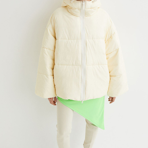 Miner Short Puffer <b>Jacket</b> For <b>Women</b> Drawstring Hem <b>Lightweight</b> Quilted Winter <b>Jacket</b> Full Zip Oversized Fit Warm Fashion <b>Jackets</b> - Product Image 3